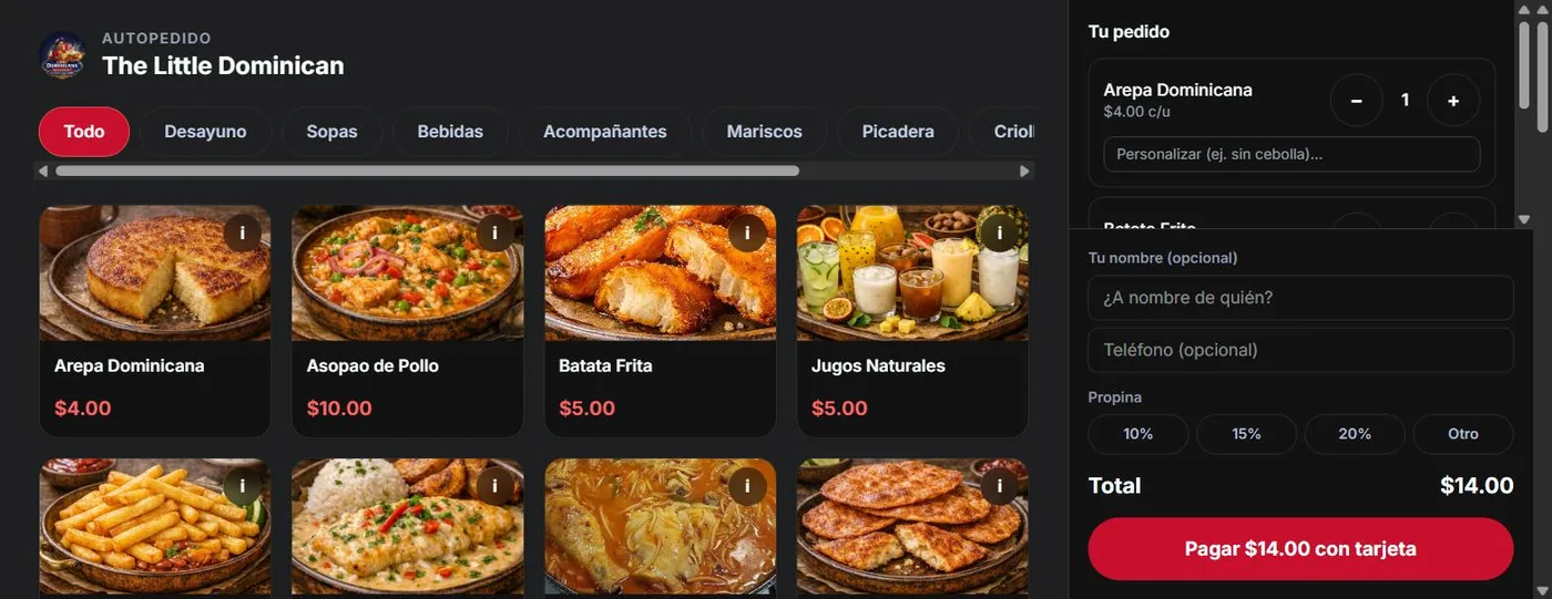 Kiosko de autopedidos